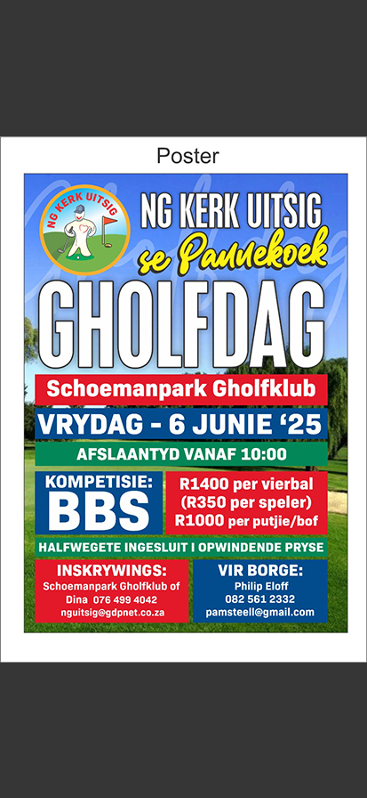 NG Kerk se Uitsig se Pannekoek Gholfdag