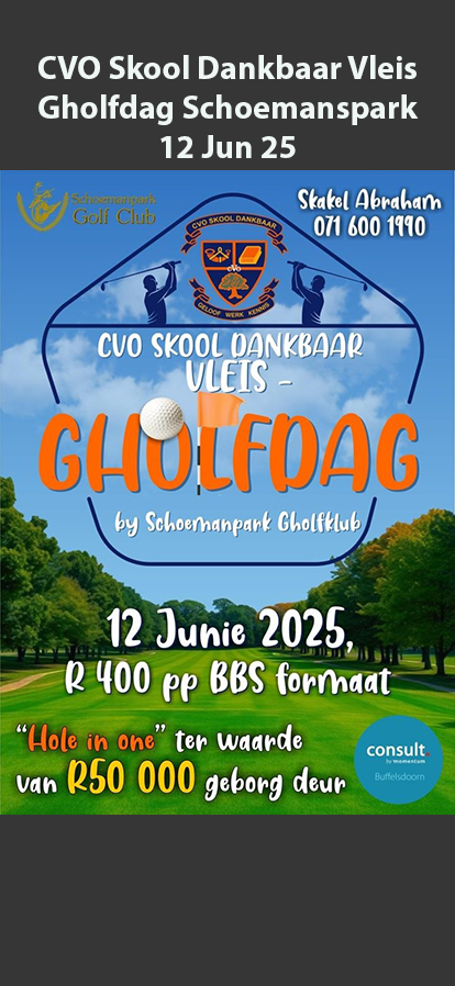 CVO Skool Dankbaar Vleis Gholfdag Schoemanspark 12 Jun 25