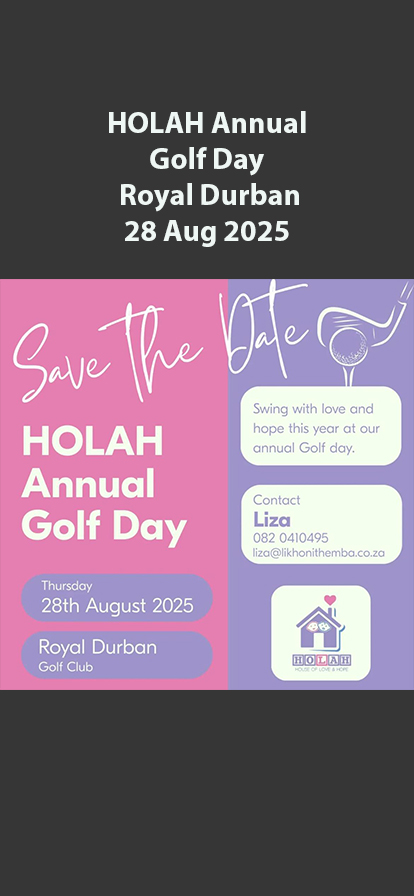 HOLAH Annual Golf Day Royal Durban 28 Aug