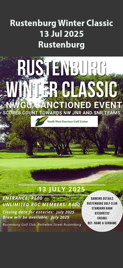 Rustenburg Winter Classic 13 Jul Rustenburg