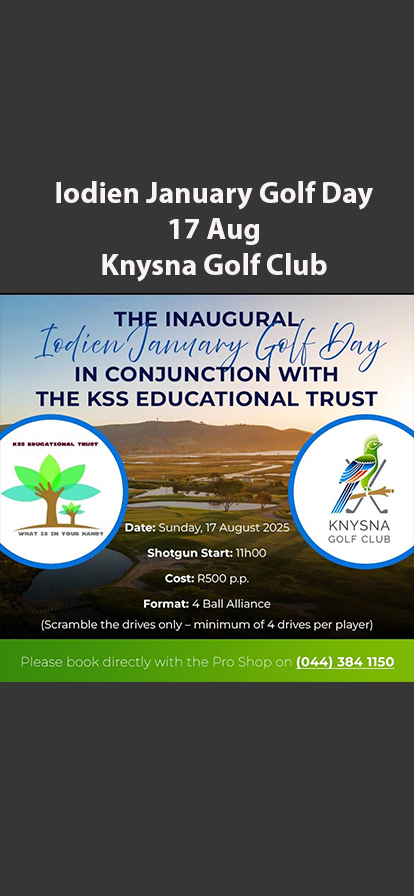 THE INAUGURAL Iodien January Golf 17 Aug Knysna