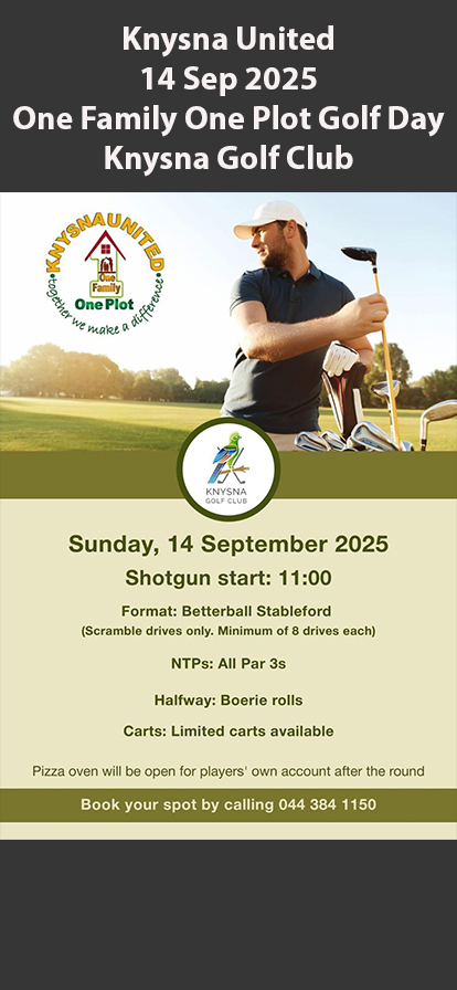 1 250914 Knysna United 14 Sep 2025 One Family One Plot Golf Day