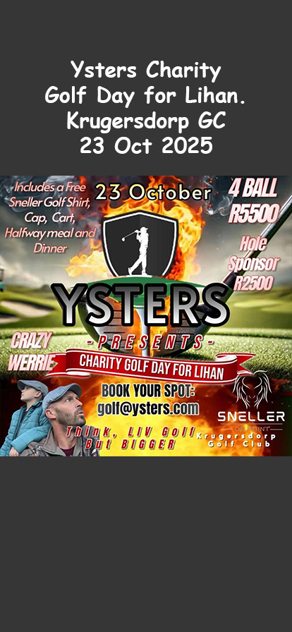 Ysters Charity Golf Day for Lihan. Krugersdorp GC 23 Oct