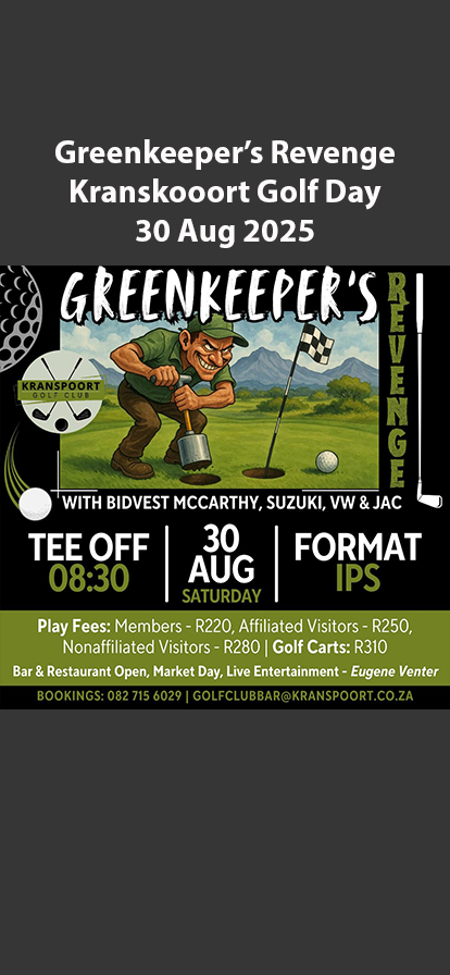 Greenkeeper’s Revenge Kranspoort Golf Day 30 Aug 2025