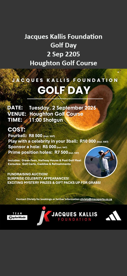 Jacques Kallis Foundation Golf Day 2 Sep 25