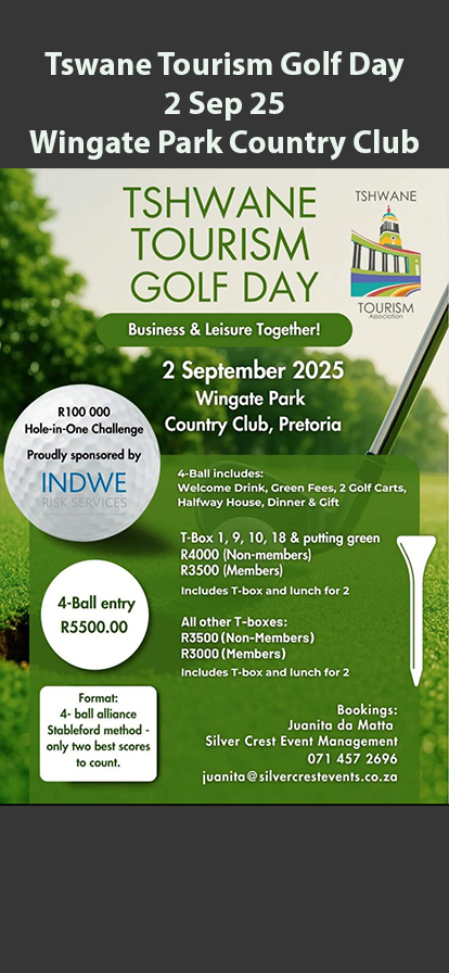 Tshwane Tourism Golf Day 2 Sep 25 Wingate Park
