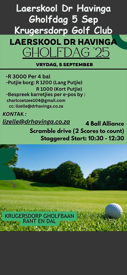 Laerskool Dr Havinga Gholfdag 5 Sep Krugersdorp