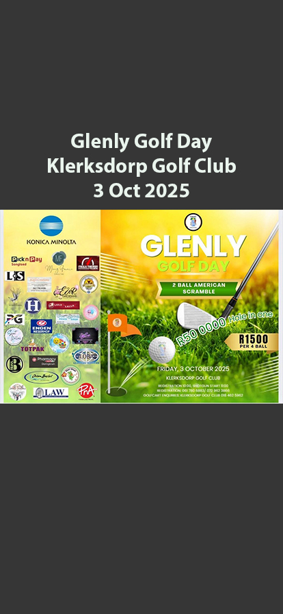 Glenly Golf Day Klerksdorp Golf Club 3 Oct 2025