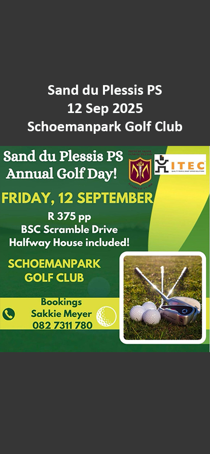 Sand du Plessis PS 12 Sep 25 Schoemanpark Golf Club