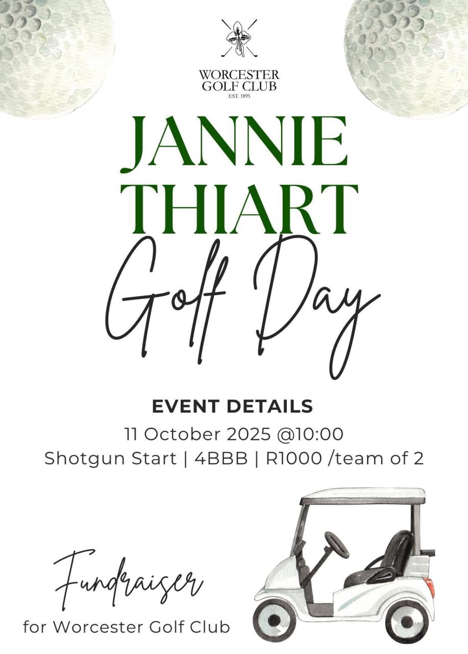 Jannie Thiart Golf Worcester Golf Club 11 Oct 2025