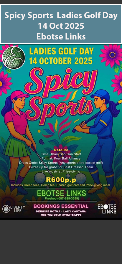 Spicy Sports Ladies Golf Day 14 Oct 2025 Ebotse Links