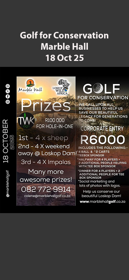 Golf for Conservation Marble Hall 18 Oct 25