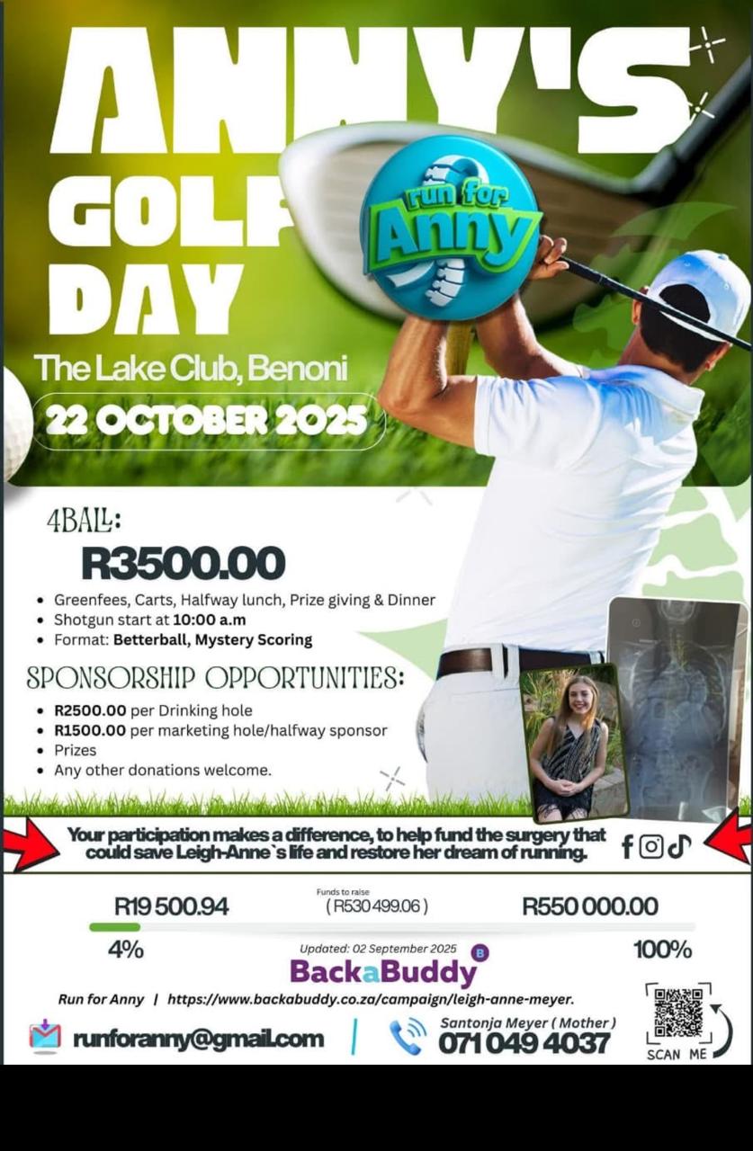 Anny’s Golf Day the Lake Club, Benoni 22 Oct 2025