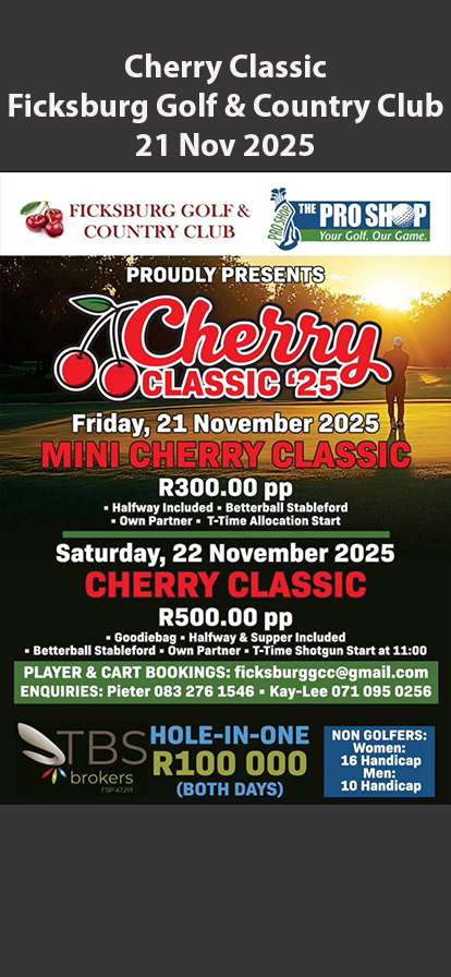 Cherry Classic Ficksburg Golf & Country Club 21 Nov 2025