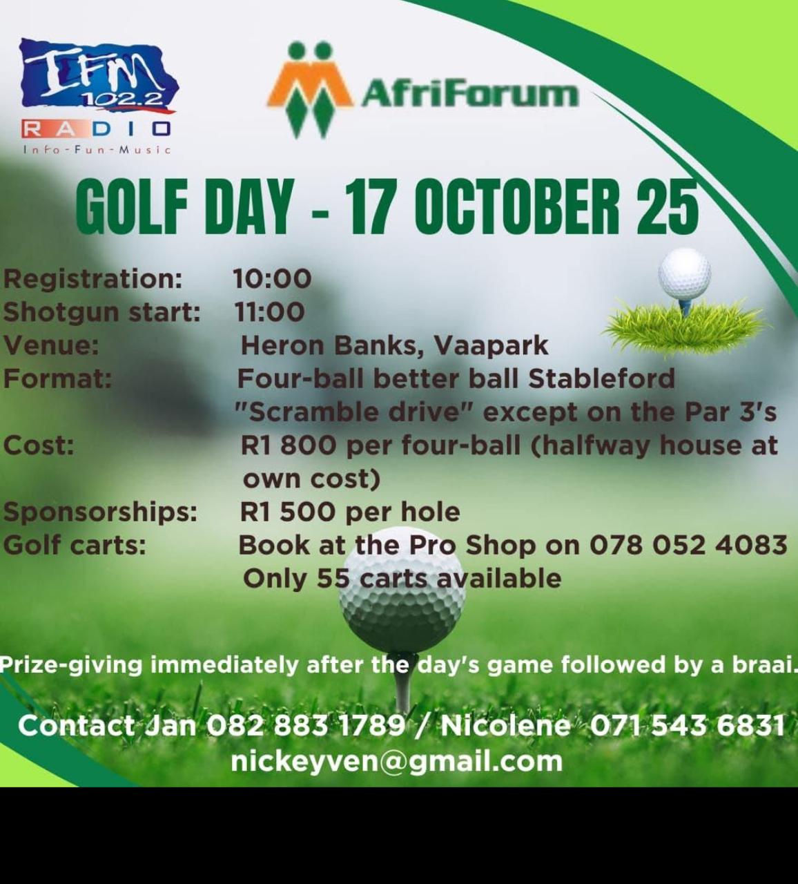 AfriForum Golf Day 17 Oct 2025 Heron Banks