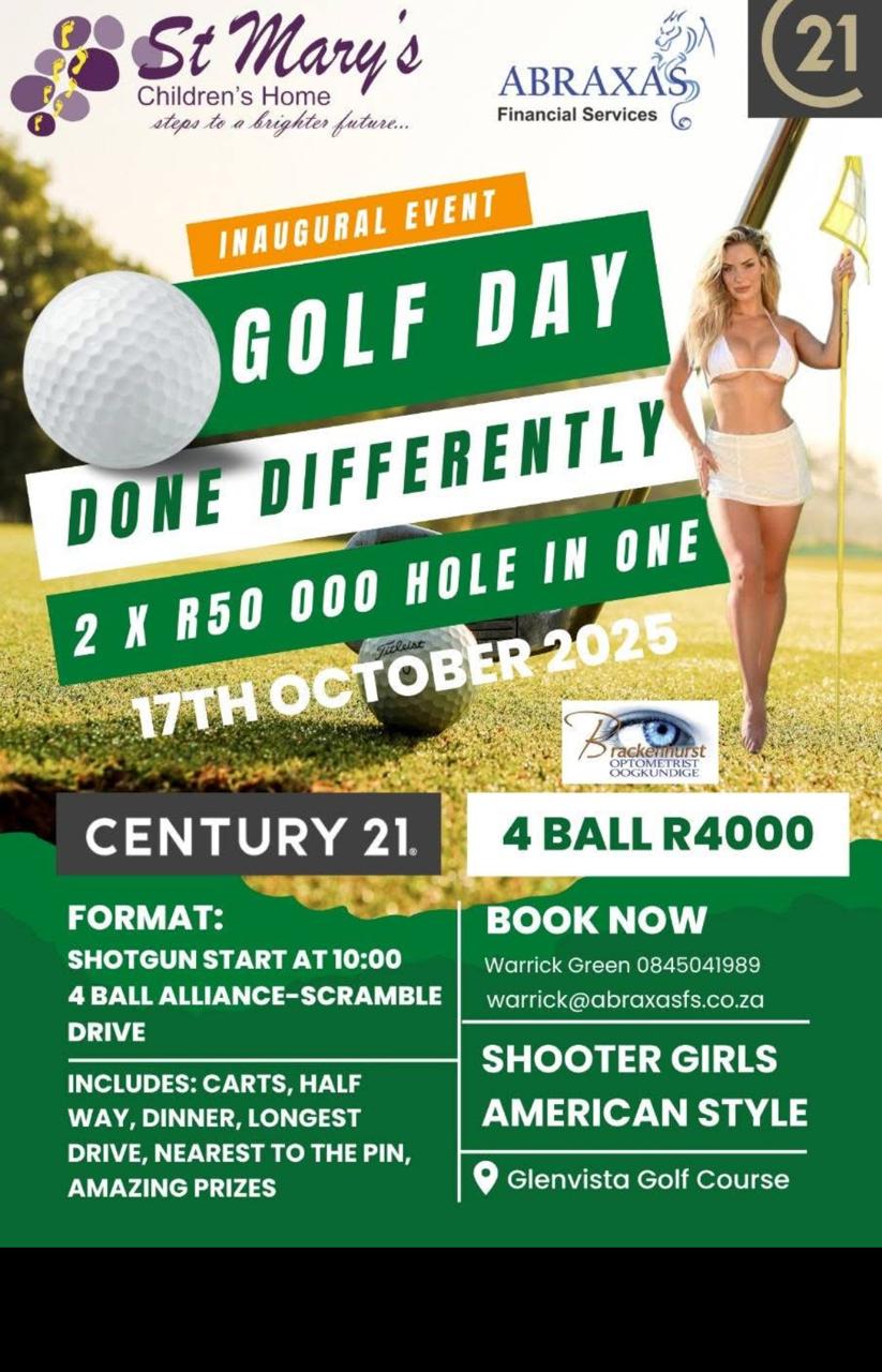St Mary's Children's Home 17 Oct 2025 Glenvista Golf Club