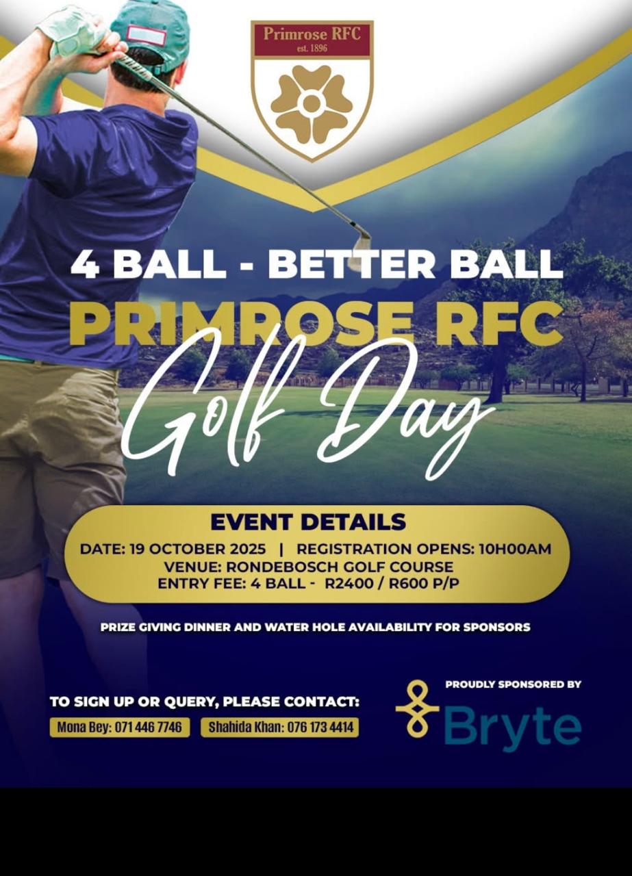 Primrose RFC 19 Oct 2025 Rondebosch Golf Club