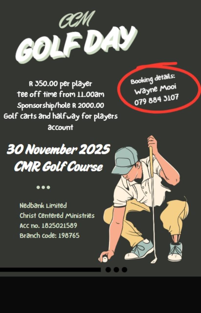 CCM Golf Day 30 November 2025 CMR Golf Course