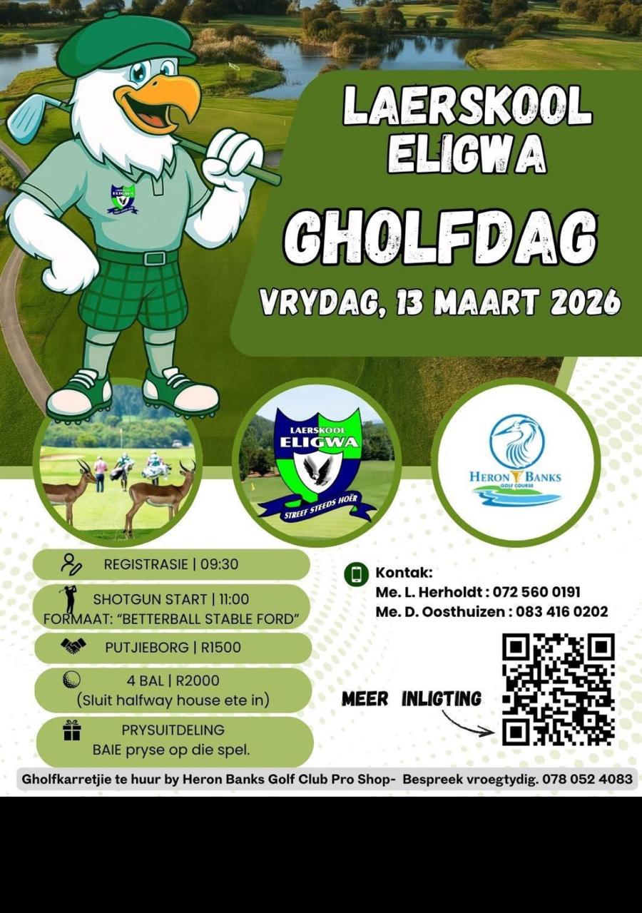 ELIGWA Laerskool Gholfdag 13 March 2026 Heronbanks Golf Club