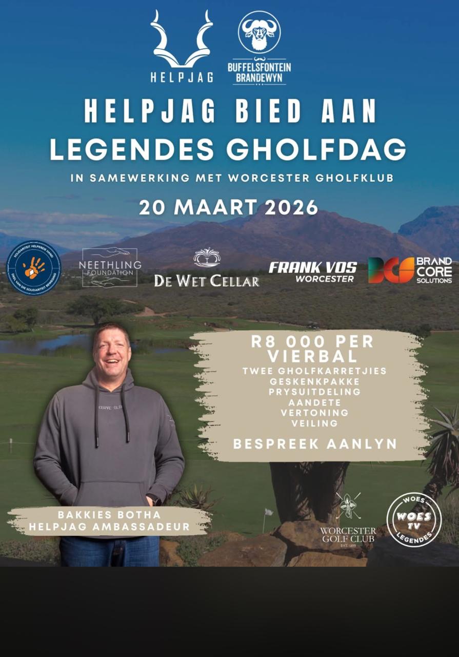 HELP-JAG Legendes Gholfdag 20 Mrch 2026 Worcester Gholfklub