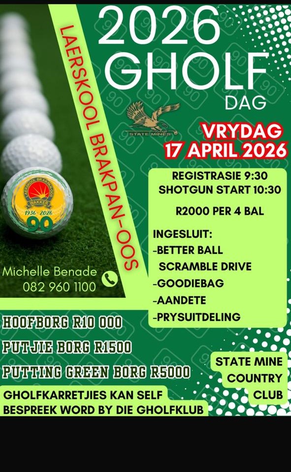 LAERSKOOL BRAKPAN-OOS 17 April 2026 State Mines Country Club
