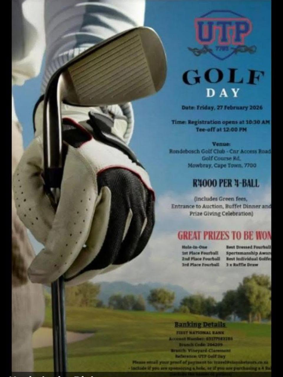 UTP Golf Day 1 May 2026 Rondebosch Golf Clu