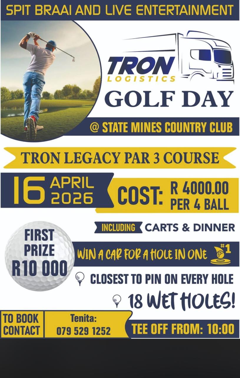TRON Logistics Golf Day 16 April 2026 State Mines Country Club