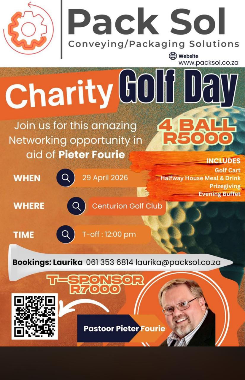 Pack Sol Conveying/Packaging Solutions 29 April 2026 Centurion Golf Club