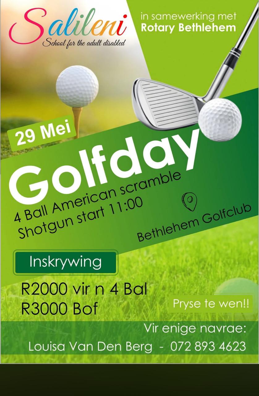 Salileni School 29 Mei 2026 Bethlehem GolfClub Rotary Bethlehem