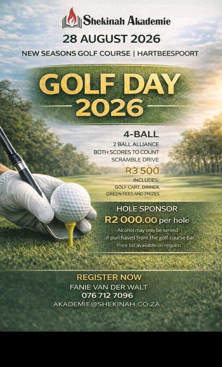 Shekinah Akademie 28 Aug 2026 Seasons Golf Course