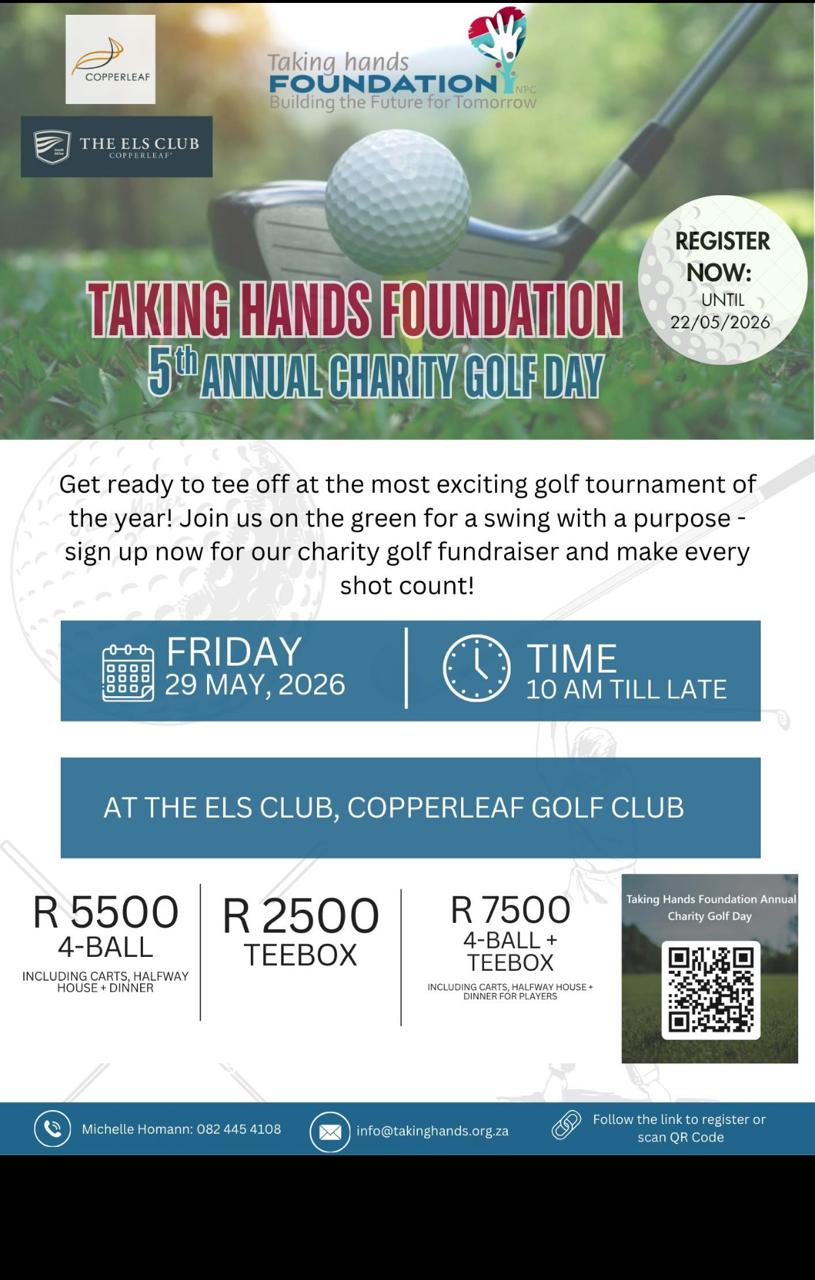 Taking hands Foundation INC 22 May 2026 The Els Club Copperleaf