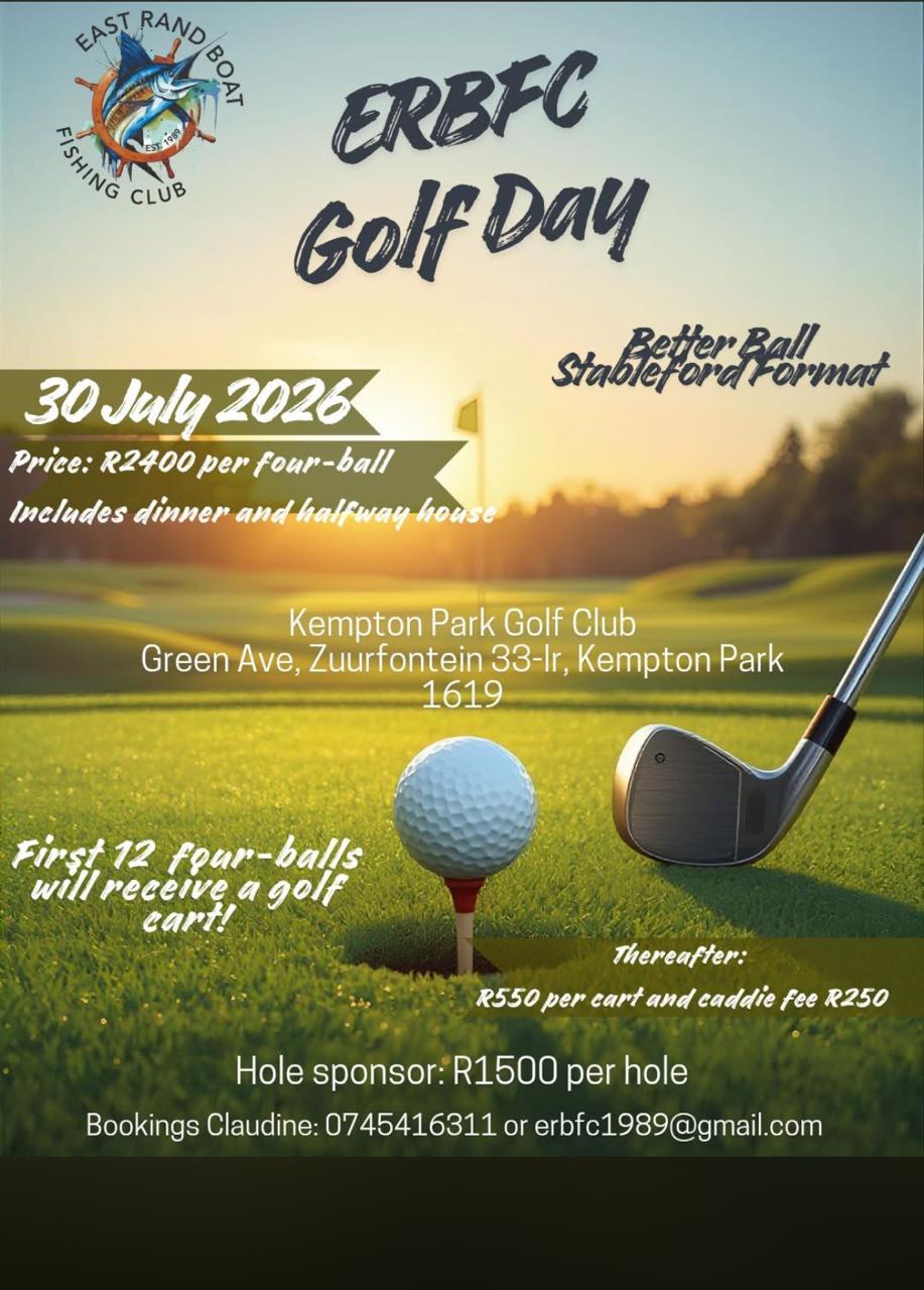 East Rand Boat Club 30 Jul 2026 Kempton Park Golf Club
