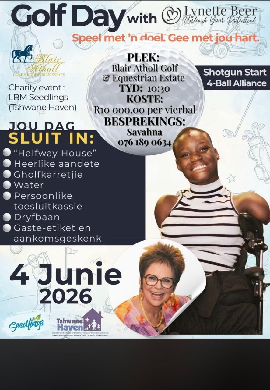 Golf Day with Lynette Beer Unleash Your Potential 4 Jun 2026 Blair Athol