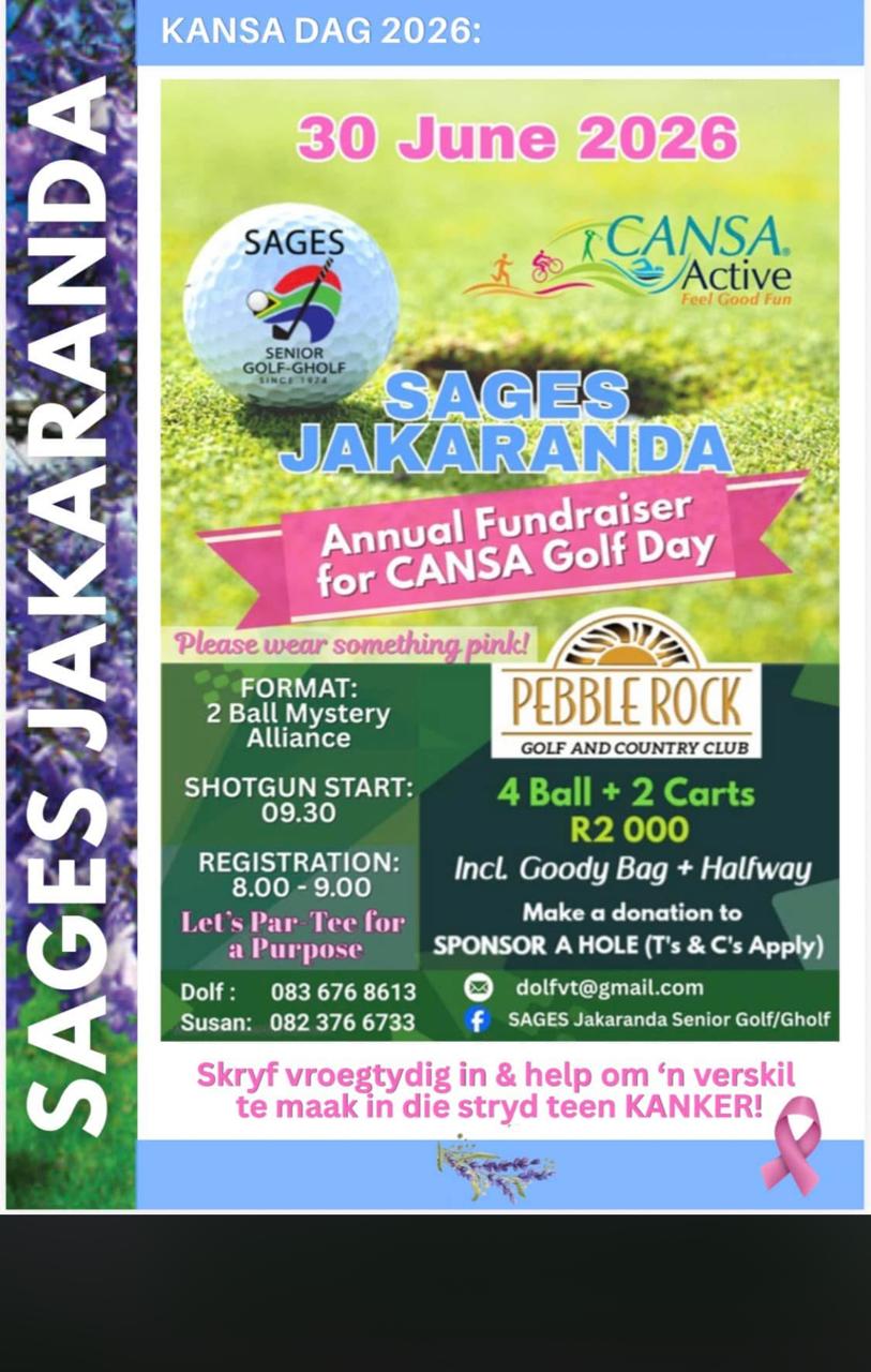 KANSA SAGES JAKARANDA 30 Jun 2026 Pebble Rock Golf & Country Club