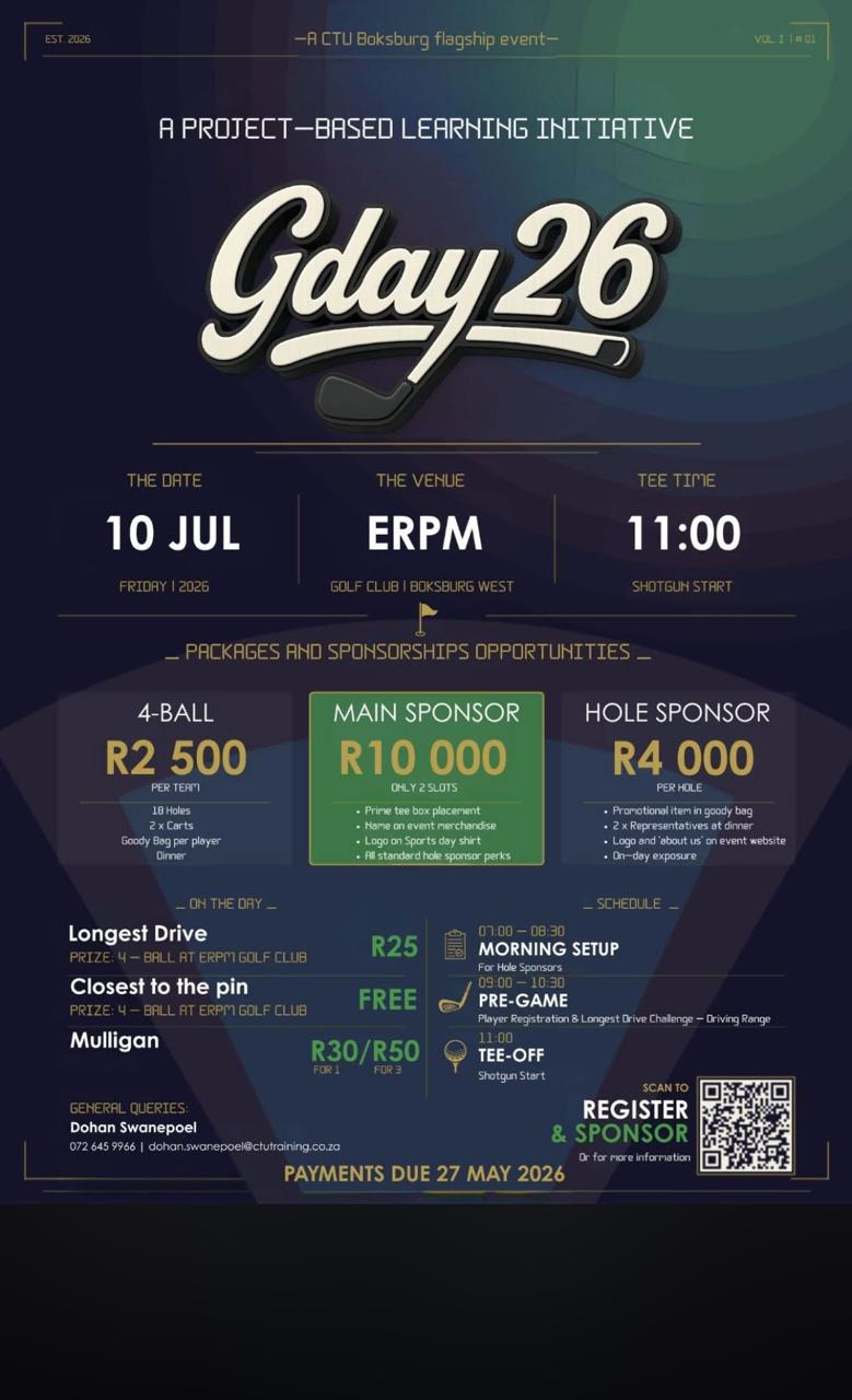 CTU Boksburg flagship event 10 JUL ERPM