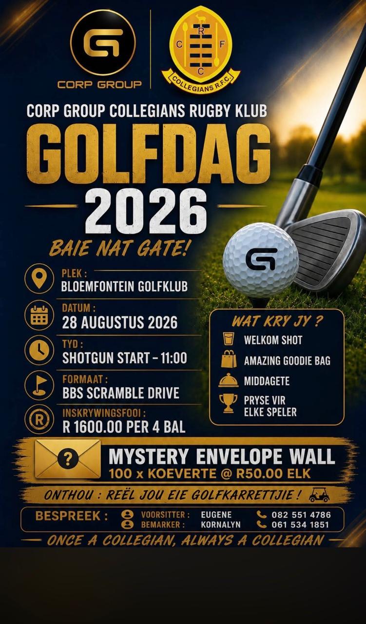 CORP GROUP COLLEGIANSEG Bloemfontein Golf 28 Aug 2026