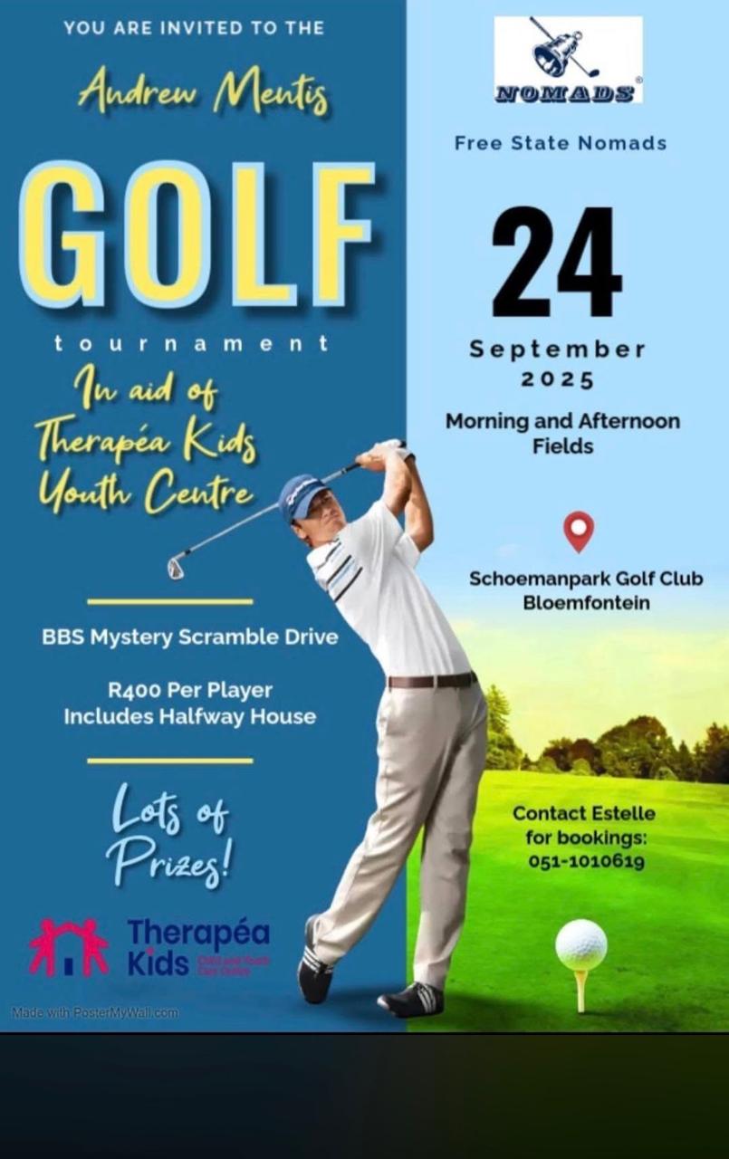 Therapéa Kids Youth Centre Andrew Ventis Golf Day 24 Sep 2026 Schoemanpark Golf Club