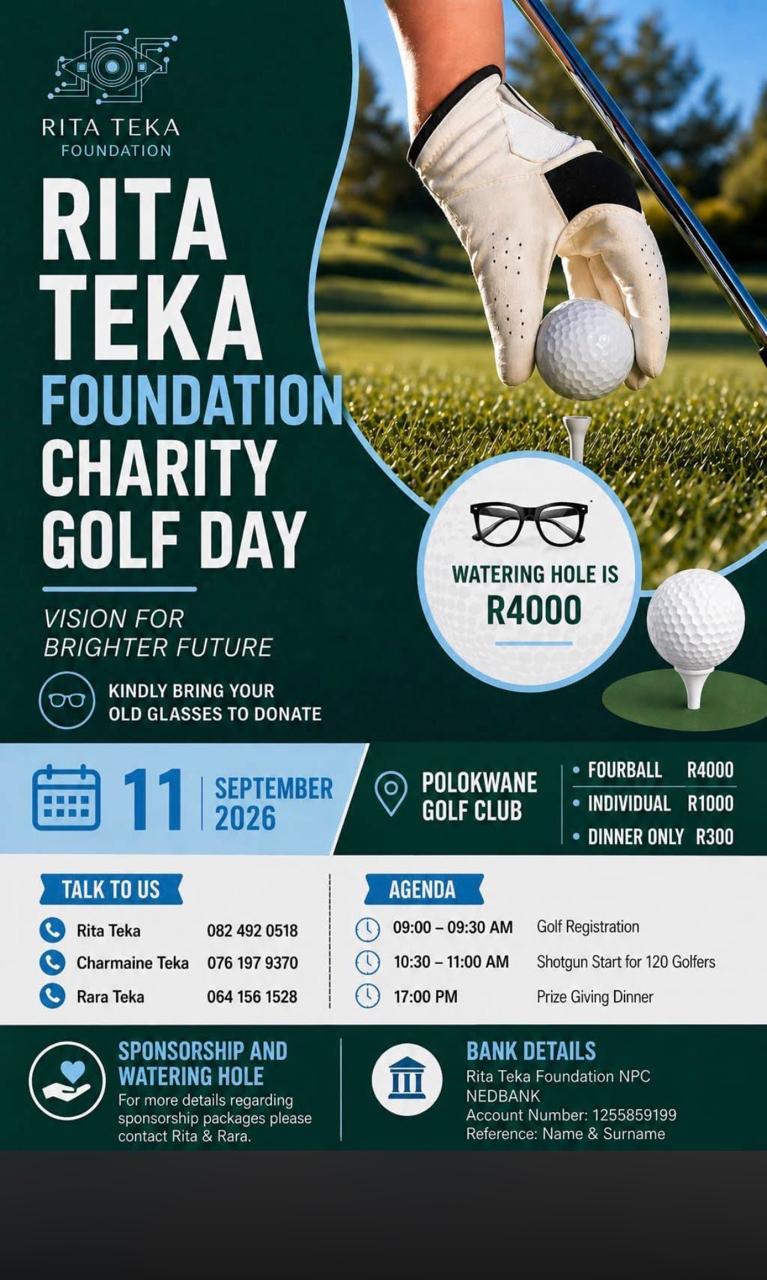 RITA TEKA Foundation Charity Polokwane Golf Club 11 Sep 2026