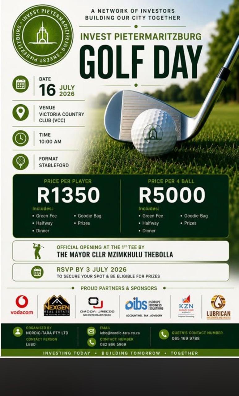 INVEST PIETERMARITZBURG VICTORIA COUNTRY CLUB (VCC) 16 JUL 26