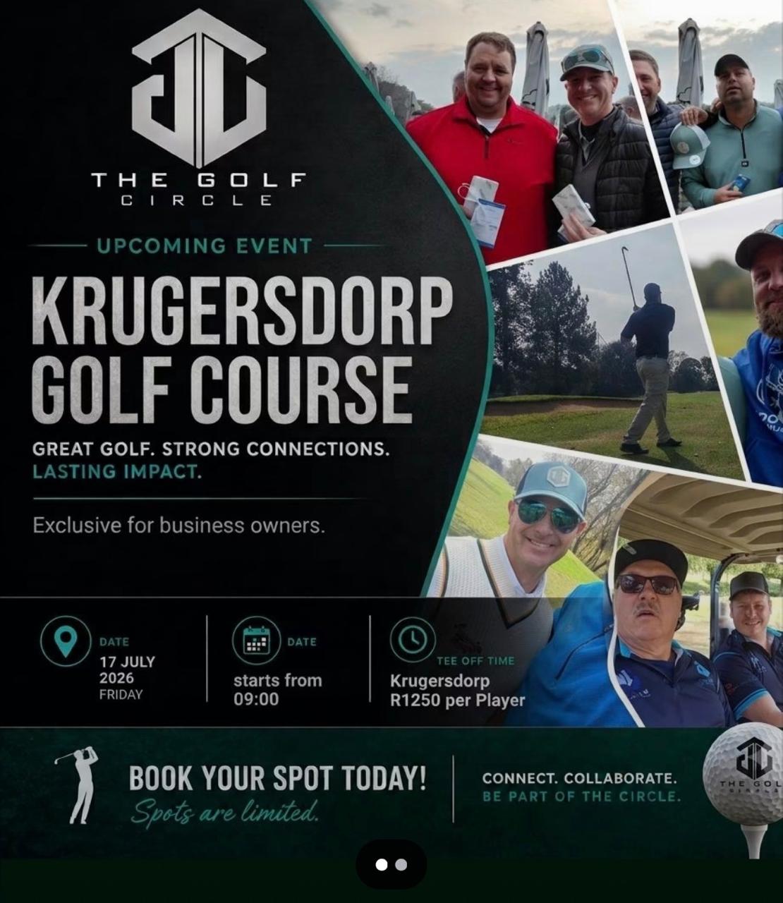 THE Golf Circle KRUGERSDORP GOLF COURSE 17 JULY 2026