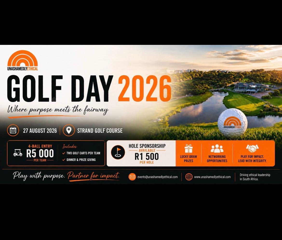 UNASHAMEDLY ETHICAL GOLF DAY STRAND GOLF COURSE 27 AUG 26