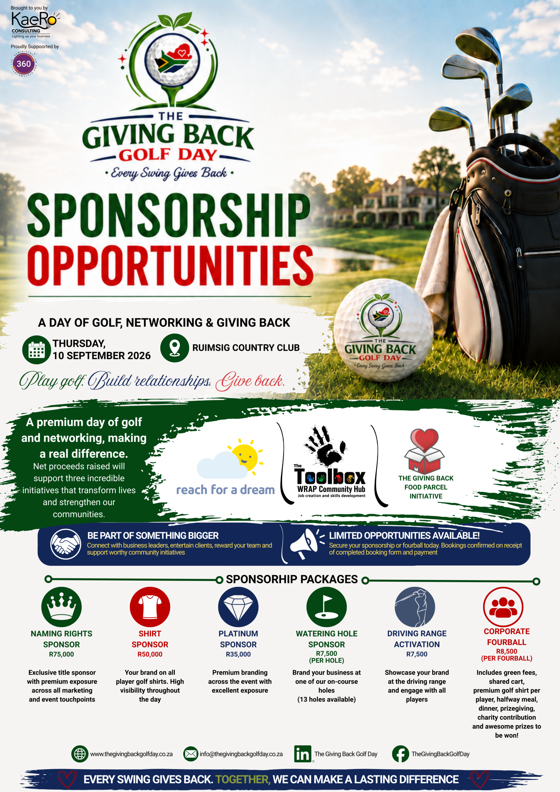 The Giving Back Golf Day